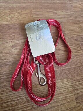Detroit Red Wings Dog Leash NWT Team Logo NHL Pet Hockey Heavy Duty Durable